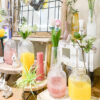 春らしい色のフラワーベース〈なんば店〉