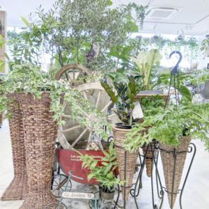 ラタンのフラワースタンド〈みのお店〉