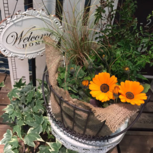 【3月ﾜｰｸｼｮｯﾌﾟ】Spring flower basket〈西宮店〉